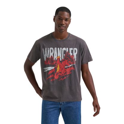 Wrangler Men's Graphic Charcoal T-Shirt