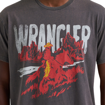 Wrangler Men's Graphic Charcoal T-Shirt