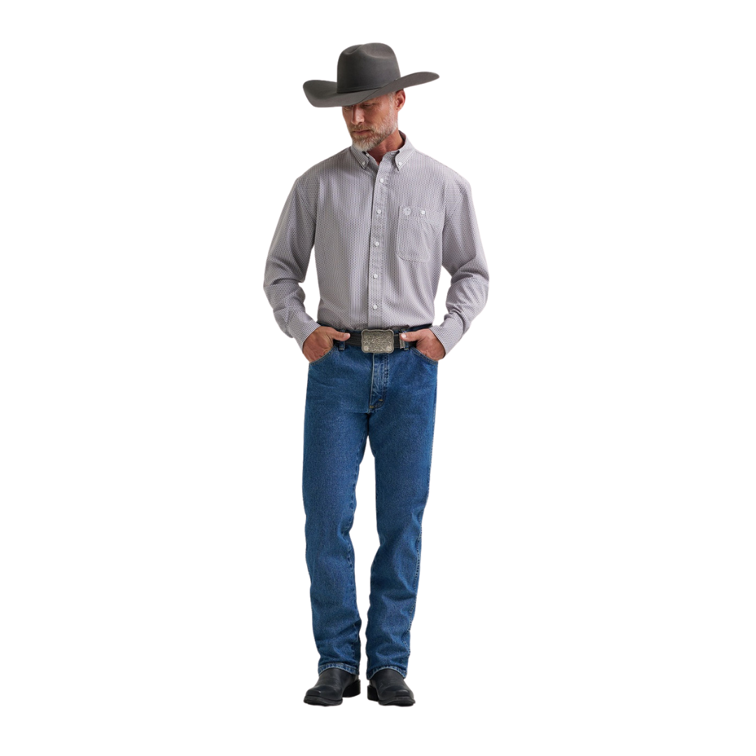 Wrangler Men's George Straight Blue Shirt