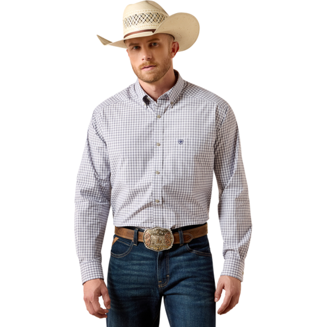 Ariat Men's Pro Series Blaire Classic Fit Grey Shirt