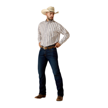 Ariat Men's Team Daniel Fit White Shirt