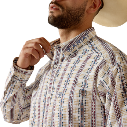Ariat Men's Team Daniel Fit White Shirt