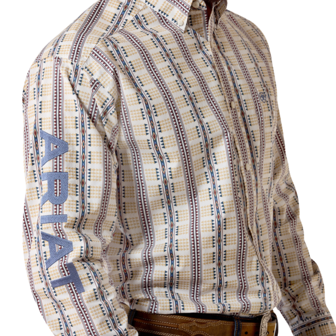 Ariat Men's Team Daniel Fit White Shirt