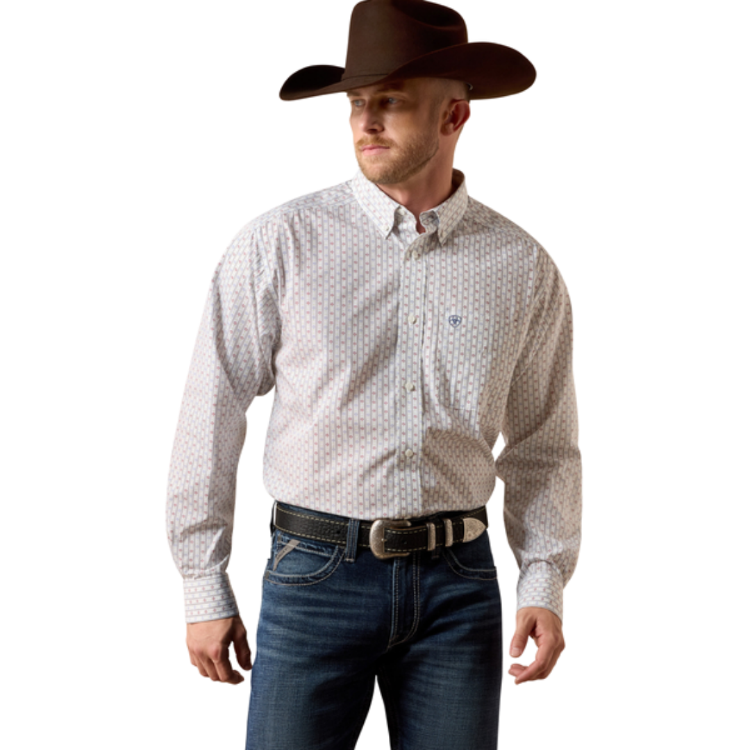 Ariat Men's Wrinkle Free Willke Classic White Shirt