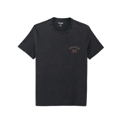 Wrangler Men's Graphic Short Sleeve Jet Black T-Shirt