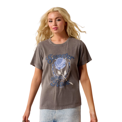 Ariat Women's Sweet Rose Grey T-Shirt