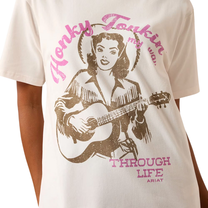 Ariat Women's Honky Tonkin Sea Salt T-Shirt