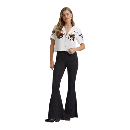 Wrangler Women's Lainey Wilson Rodeo Camp White Shirt