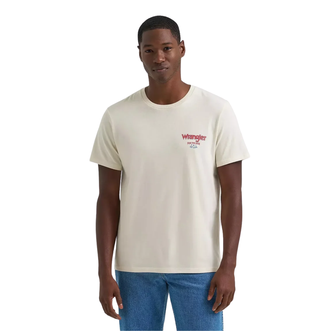 Wrangler Men's Graphic Antique White T-Shirt