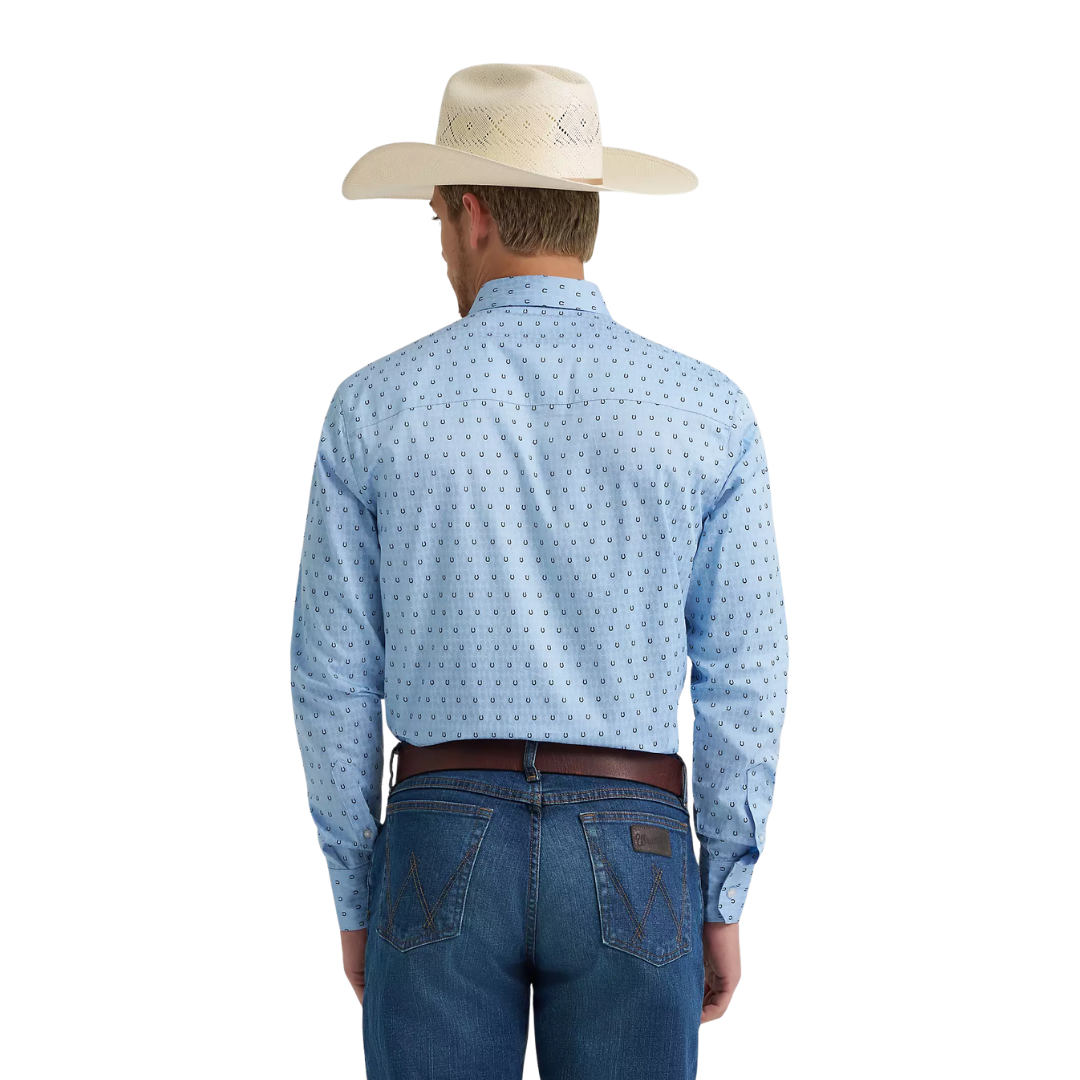 Wrangler Men's Cody Johnson Blue Shirt