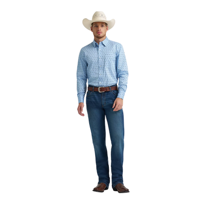 Wrangler Men's Cody Johnson Blue Shirt