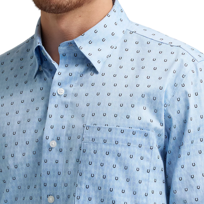 Wrangler Men's Cody Johnson Blue Shirt