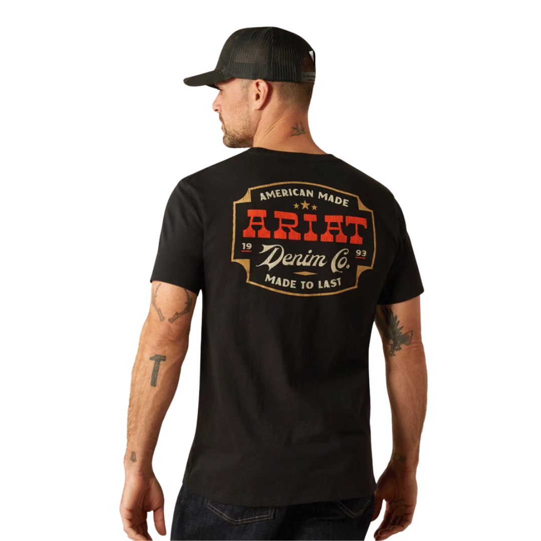 Ariat Men's Denim Badge Black Shirt