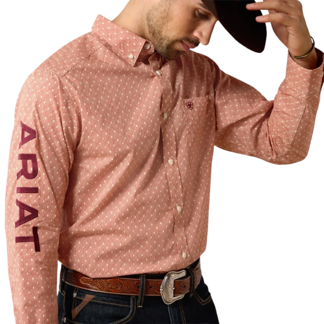 Ariat Men's Classic Serenity Team Pink Shirt