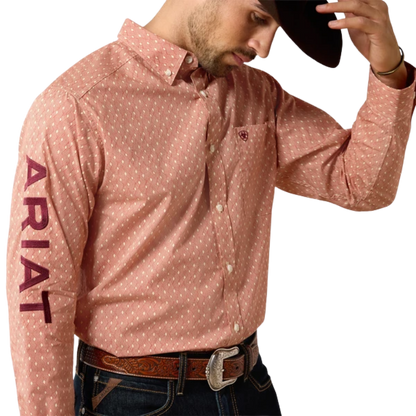 Ariat Men's Classic Serenity Team Pink Shirt