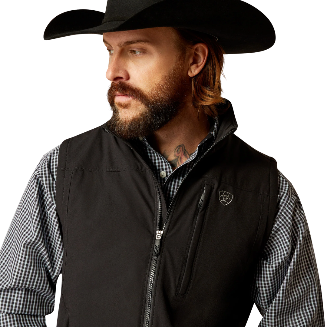 Ariat Men's Pioneer StretchSheell Black Vest