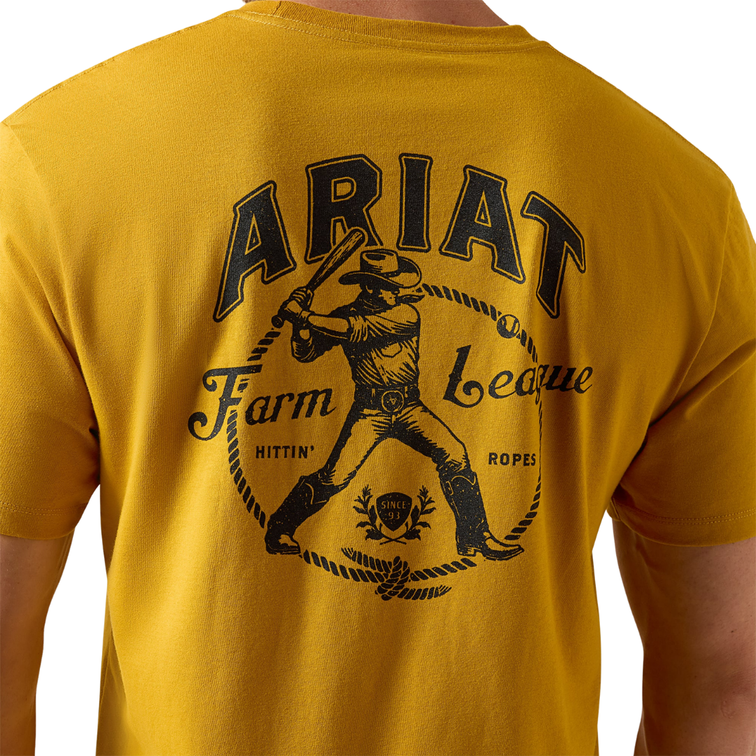 Ariat Men's Farm League Classic Yellow T-Shirt