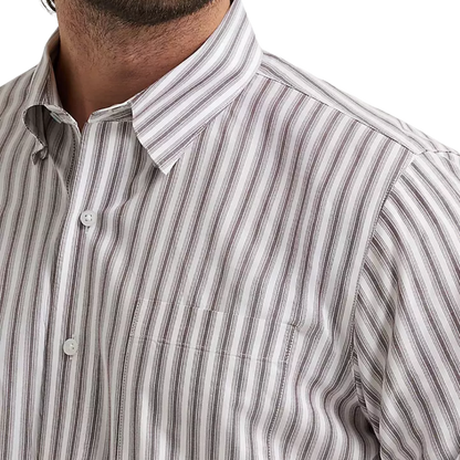 Wrangler Men's Cody Johnson Wine Stripes Shirt