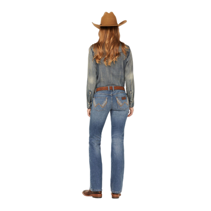 Wrangler Women Retro Sadie Low-rise Blue Jeans