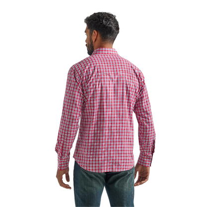 Wrangler Men's Western Snap Red Shirt -Big