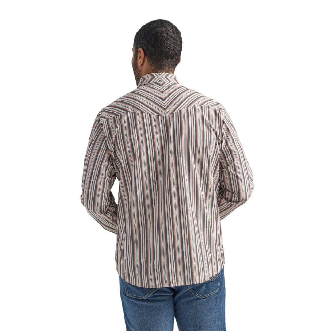 Wrangler Men's Silver Edition Copper Brown Shirt