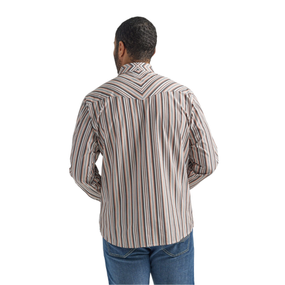 Wrangler Men's Silver Edition Copper Brown Shirt
