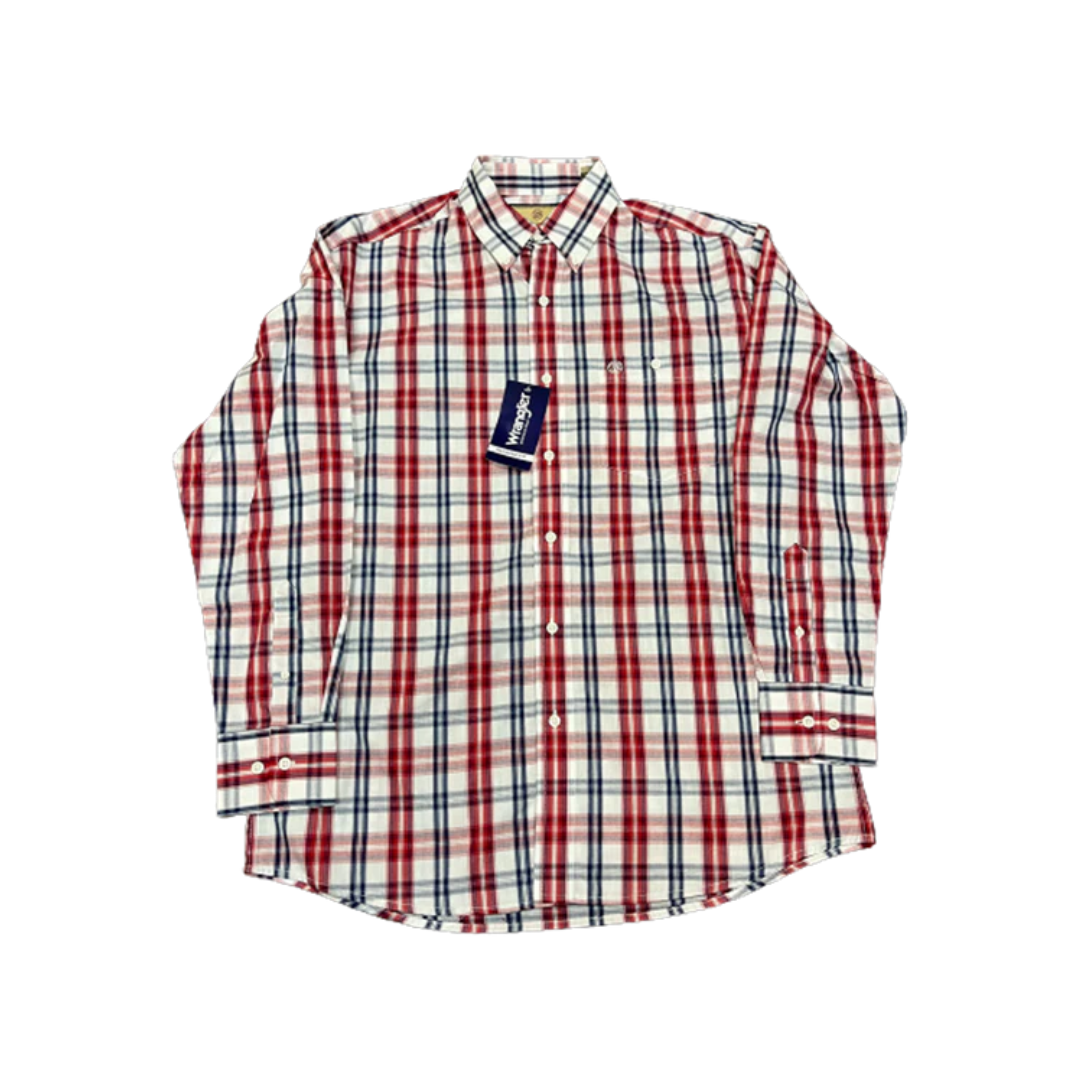 Wrangler Men's Relaxed Fit Red Shirt - Big