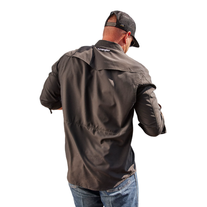 Wrangler Men's Performance Snap Black Shirt