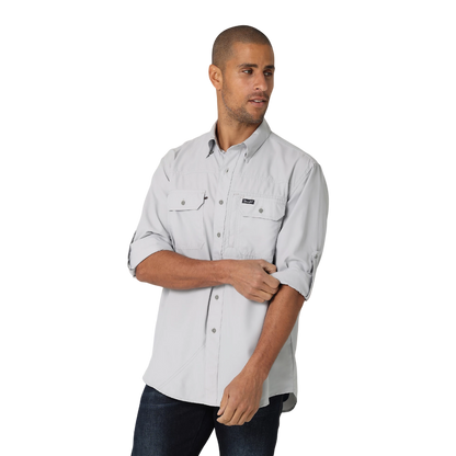Wrangler Men's Performance Button White Shirt