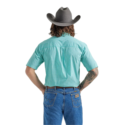 Wrangler Men's George Strait Turquoise Shirt