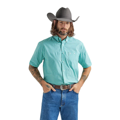 Wrangler Men's George Strait Turquoise Shirt