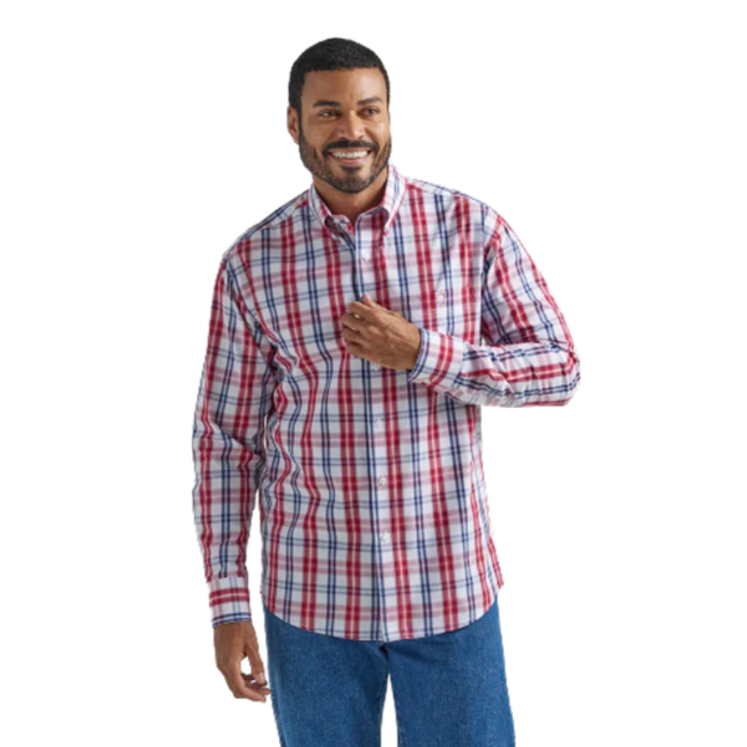 Wrangler Men's Classic Red Shirt