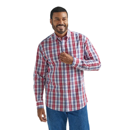 Wrangler Men's Classic Red Shirt
