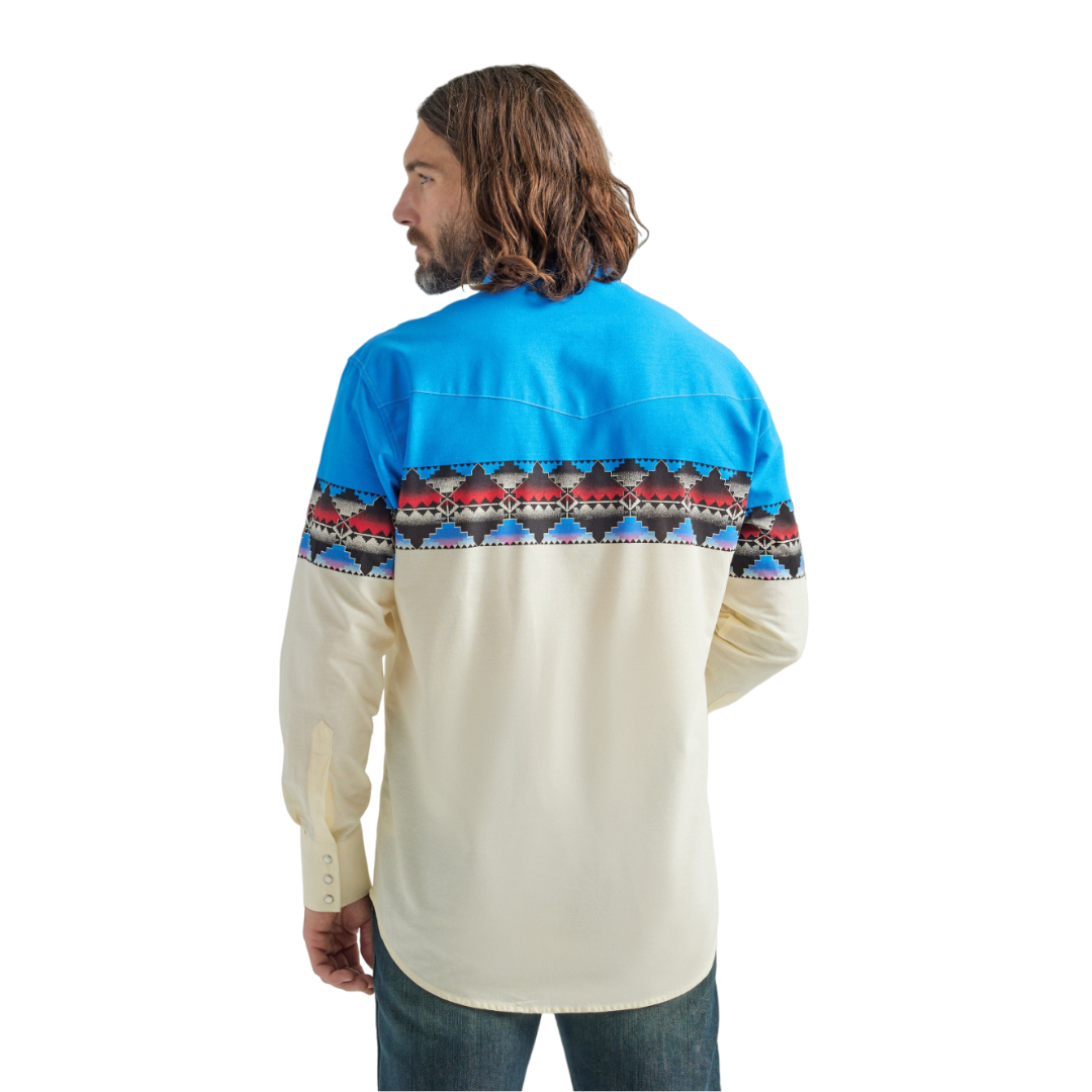 Wrangler Men's Checotah Long Sleeve Multicolor Shirt