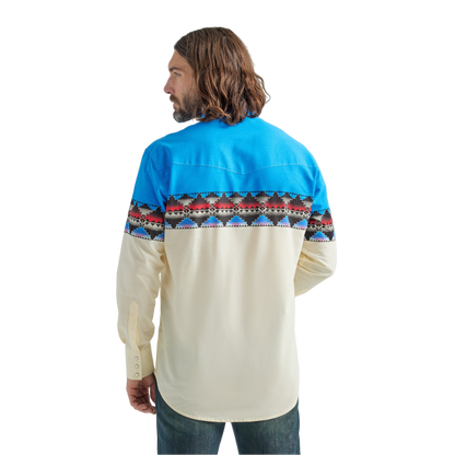 Wrangler Men's Checotah Long Sleeve Multicolor Shirt
