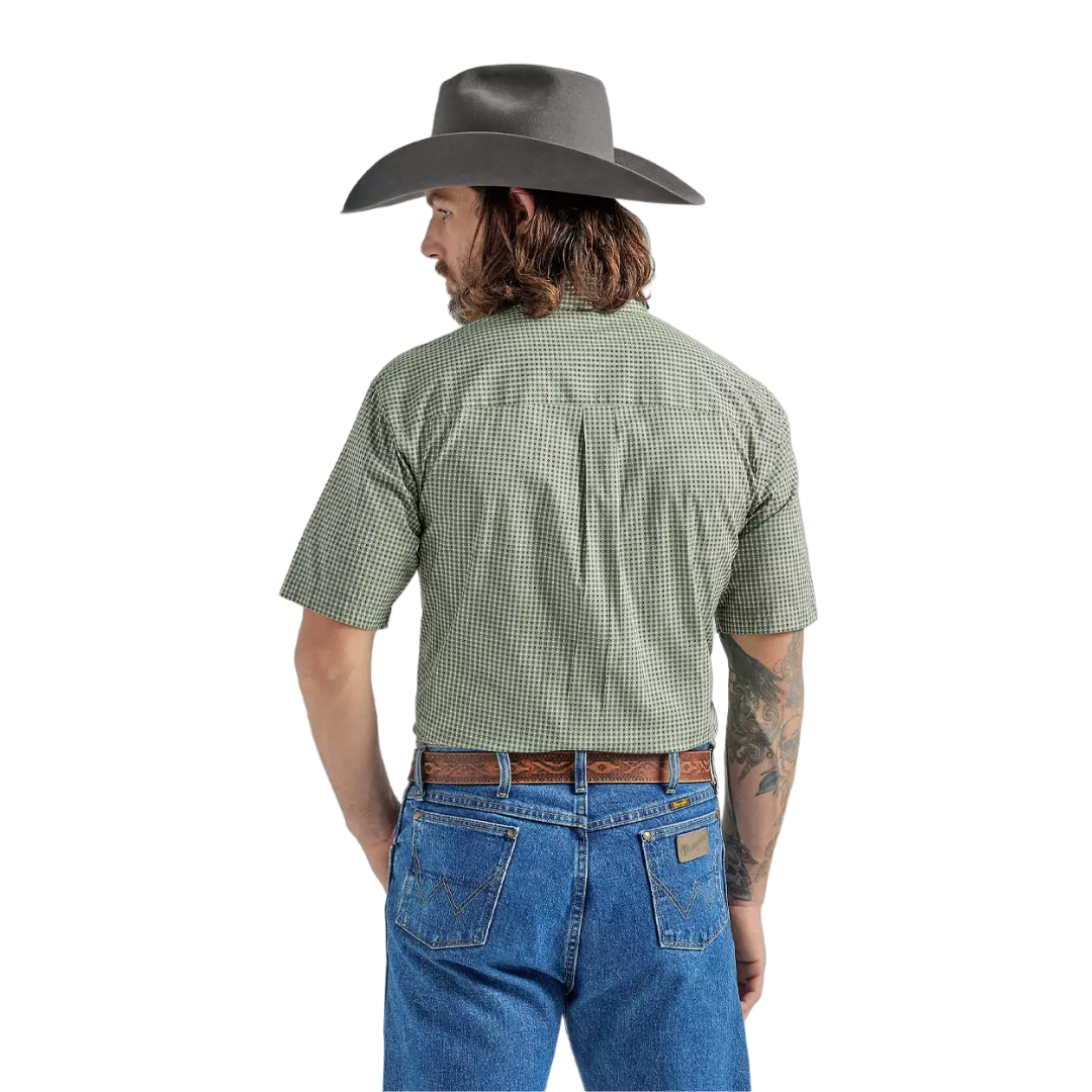 Wrangler George Strait Short Sleeve Green Shirt