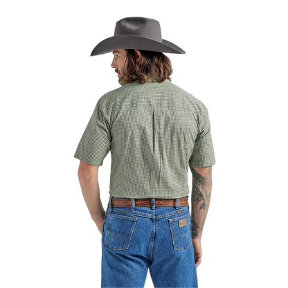 Wrangler George Strait Short Sleeve Green Shirt