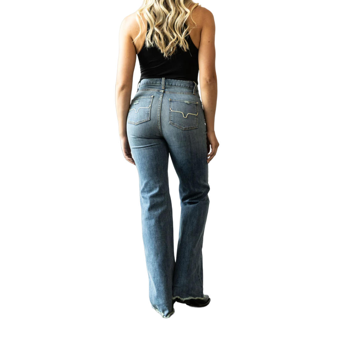 Kimes Ranch Women's High-rise Wide Leg Blue Jeans