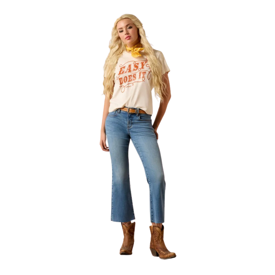 Ariat Women's Kick Flare Denim Blue Jeans