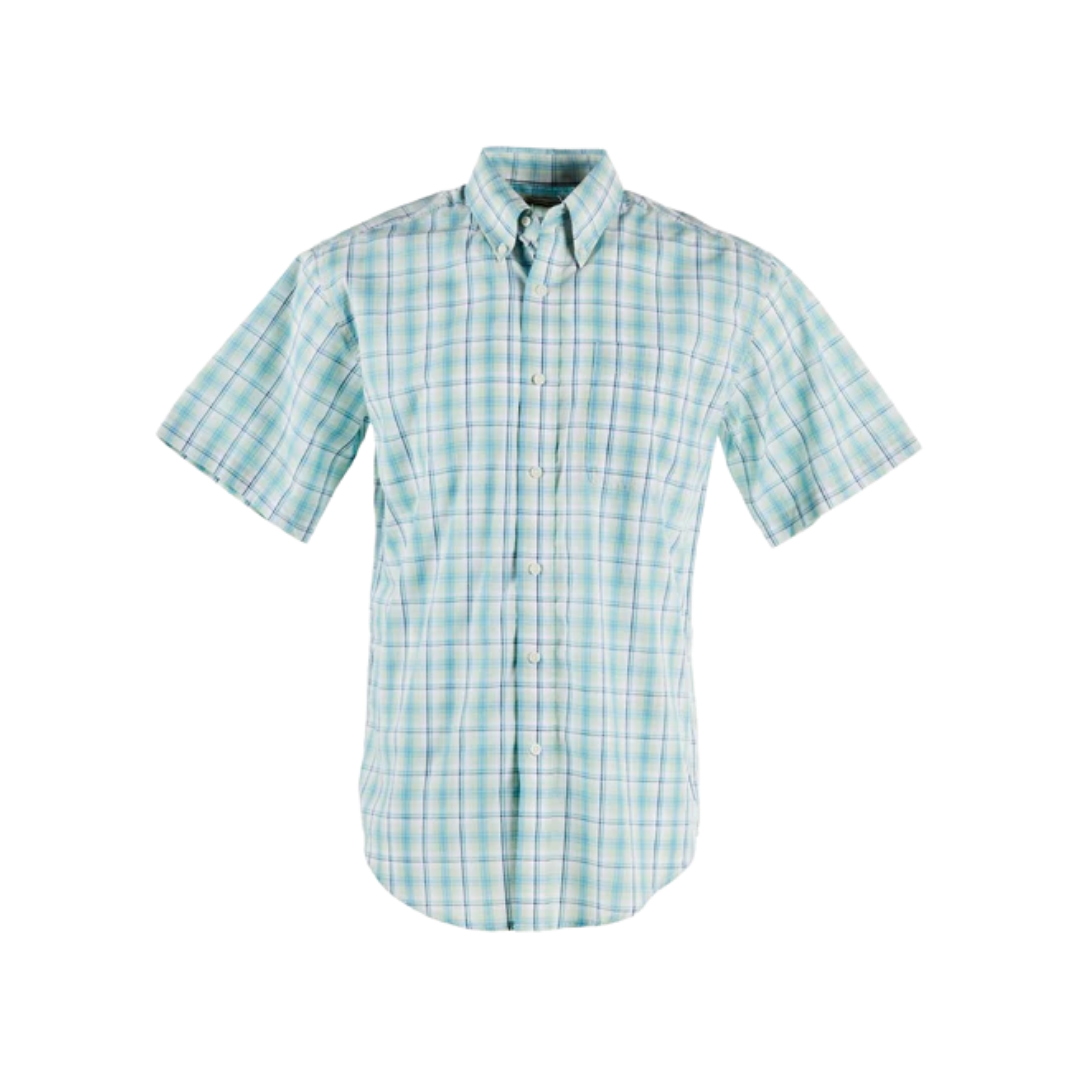 Wrangler Men's Turquoise Dress Shirt - Big