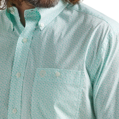 Wrangler Men's George Strait Turquoise Shirt