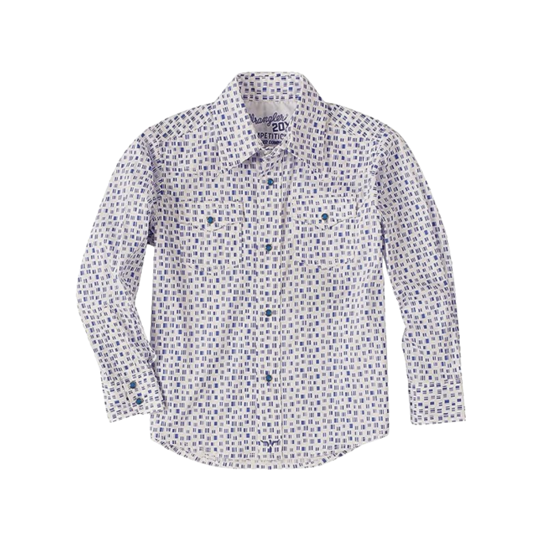 Wrangler Youth Boy's 20X Competition Advanced Multicolor Shirt