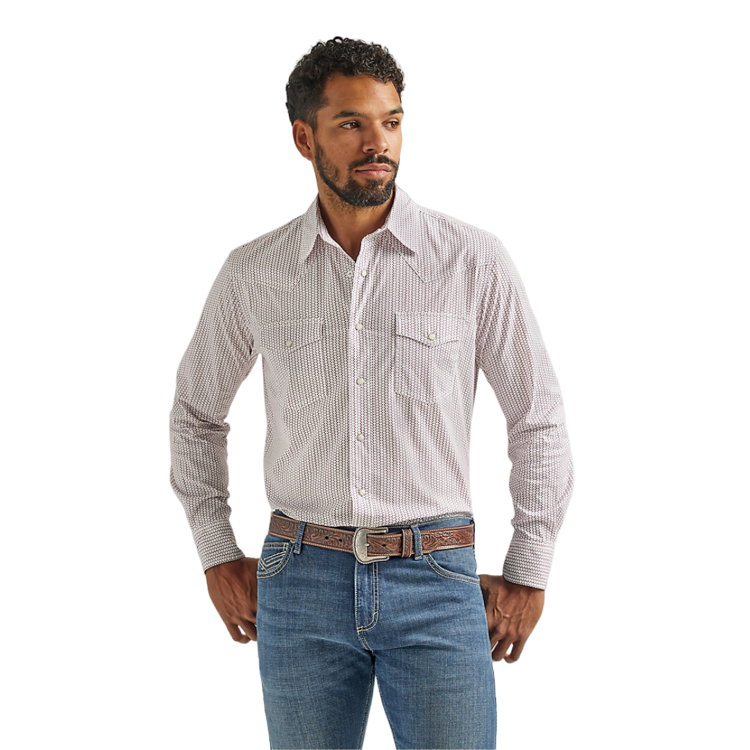 Wrangler Men's Advange Comfort Pink Shirt