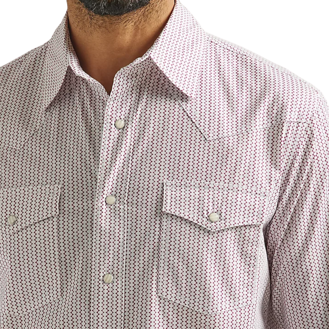 Wrangler Men's Advange Comfort Pink Shirt