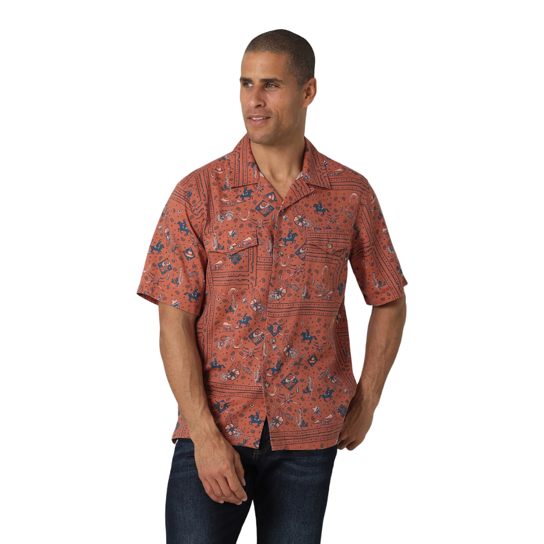 Wrangler Men's Coconut Camp Shirt