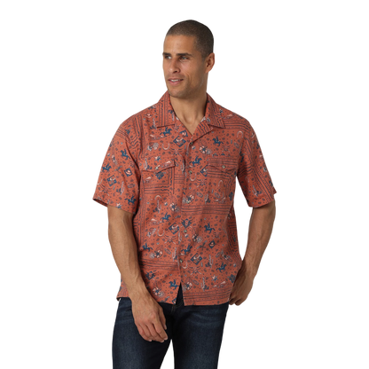 Wrangler Men's Coconut Camp Shirt