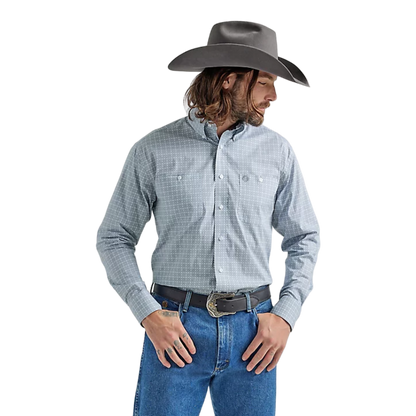 Wrangler Men's George Strait Grey Shirt