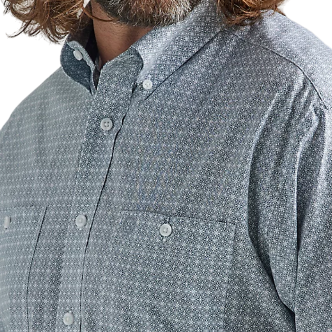 Wrangler Men's George Strait Grey Shirt
