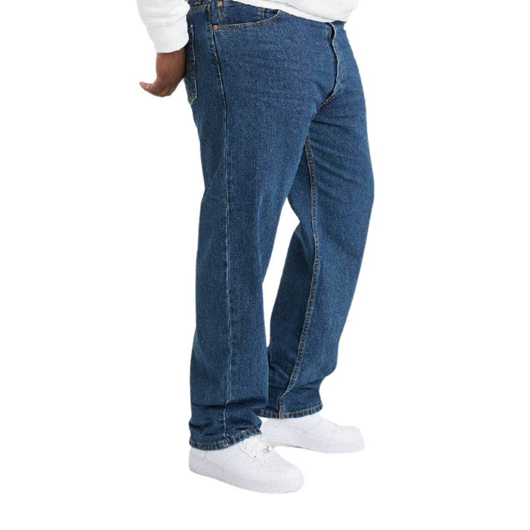 Levi Strauss Men's 505 Mid Rise Dark Stonewash Jeans