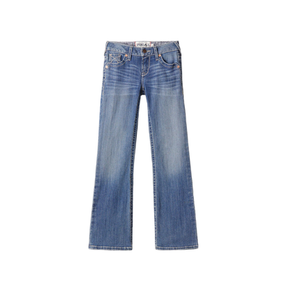 Ariat Youth Girl's Whipstitch Boot Cut Blue Jeans